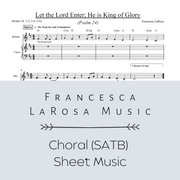 Psalm 24 - Let the Lord Enter; He is King of Glory (Choir SATB Metered Verses)